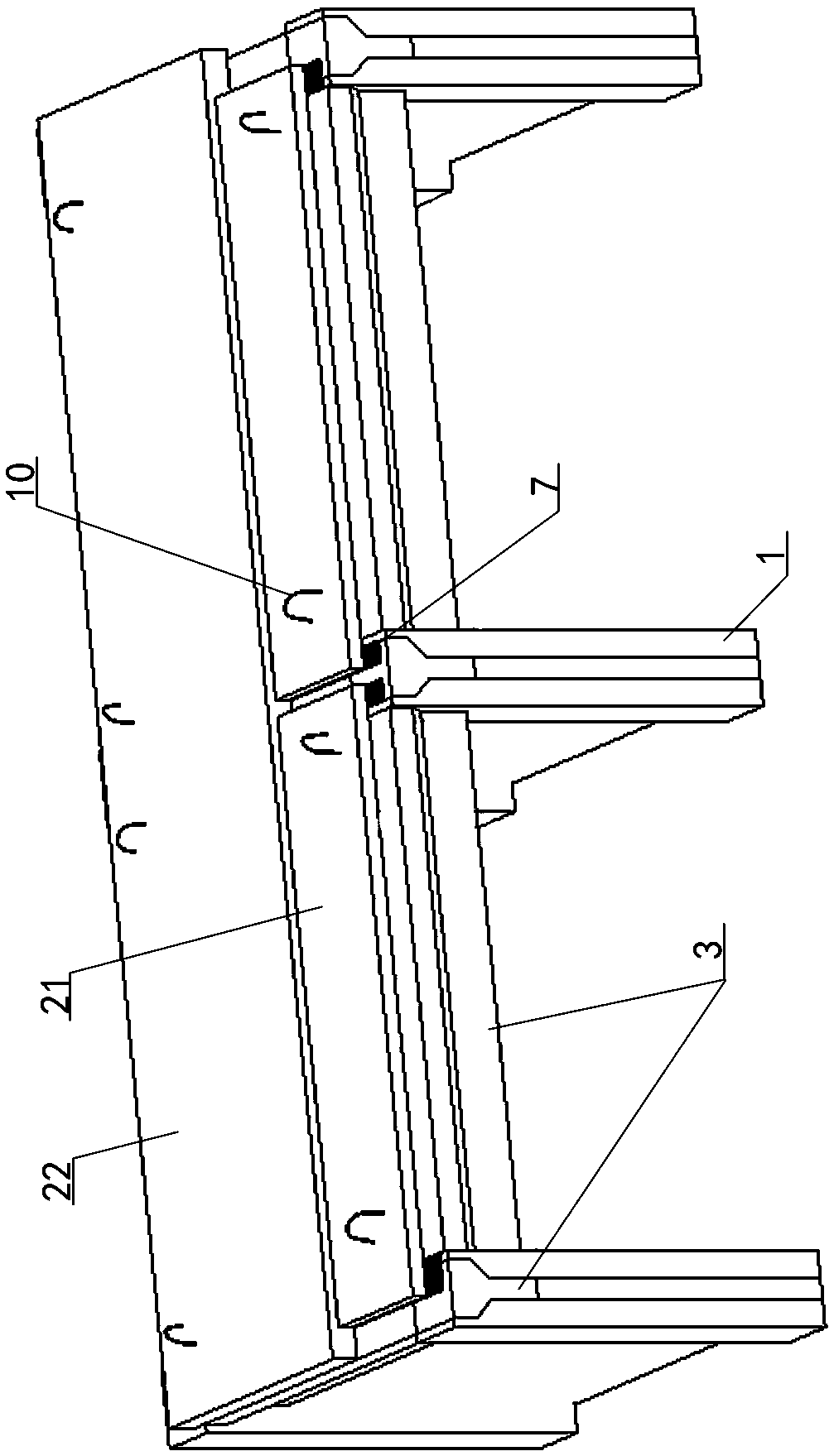 Concrete silo top plate structure and construction method thereof