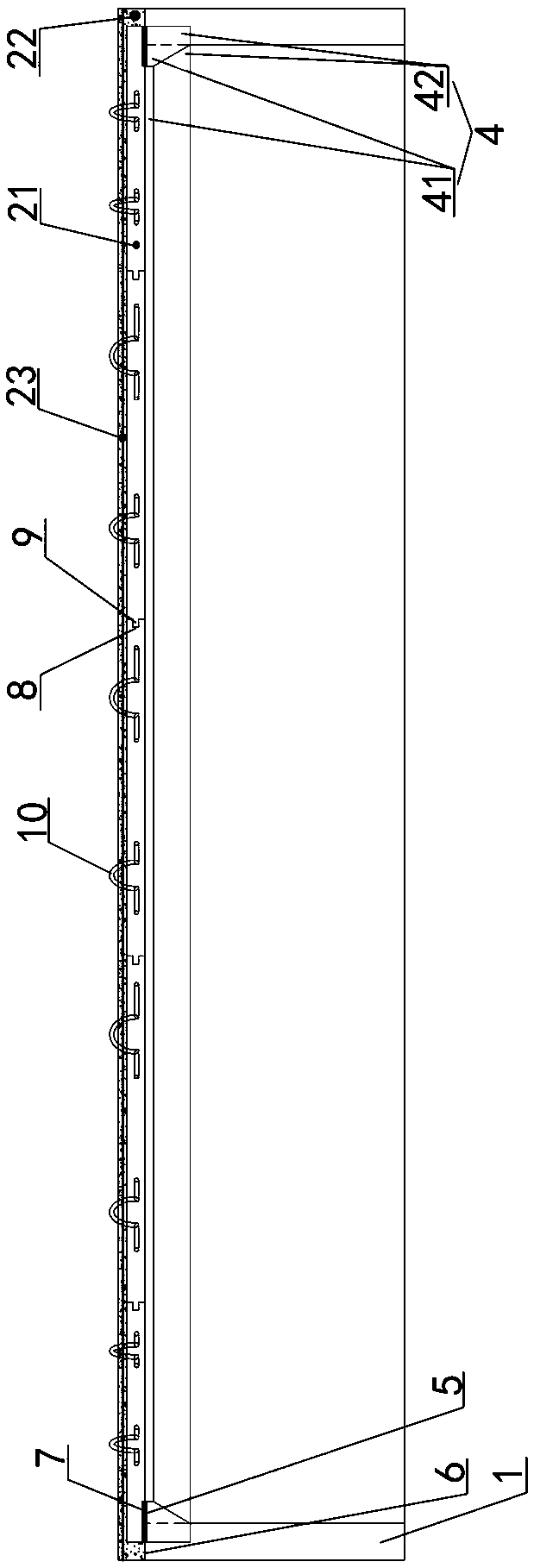 Concrete silo top plate structure and construction method thereof