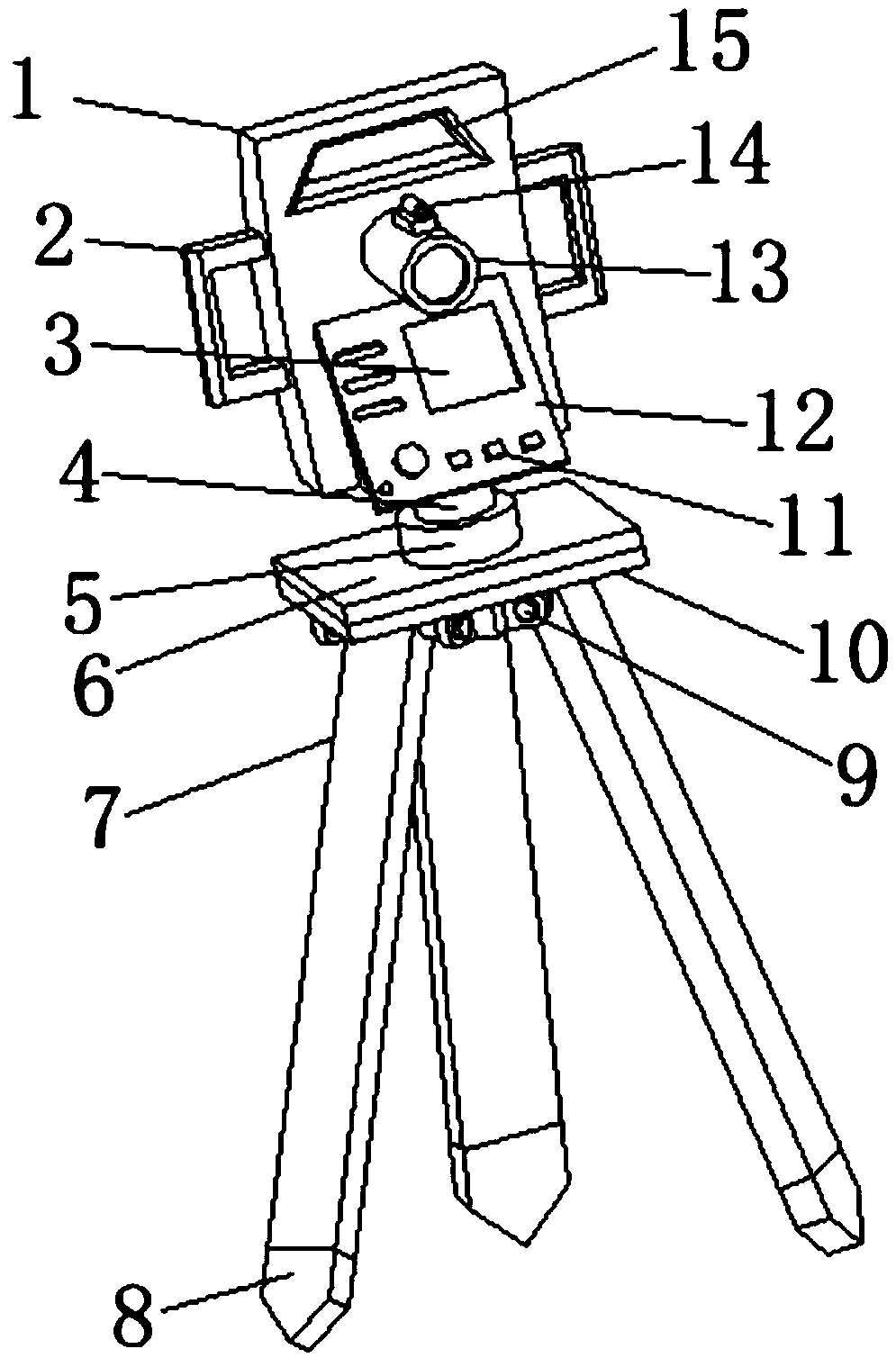 Total station for engineering surveying