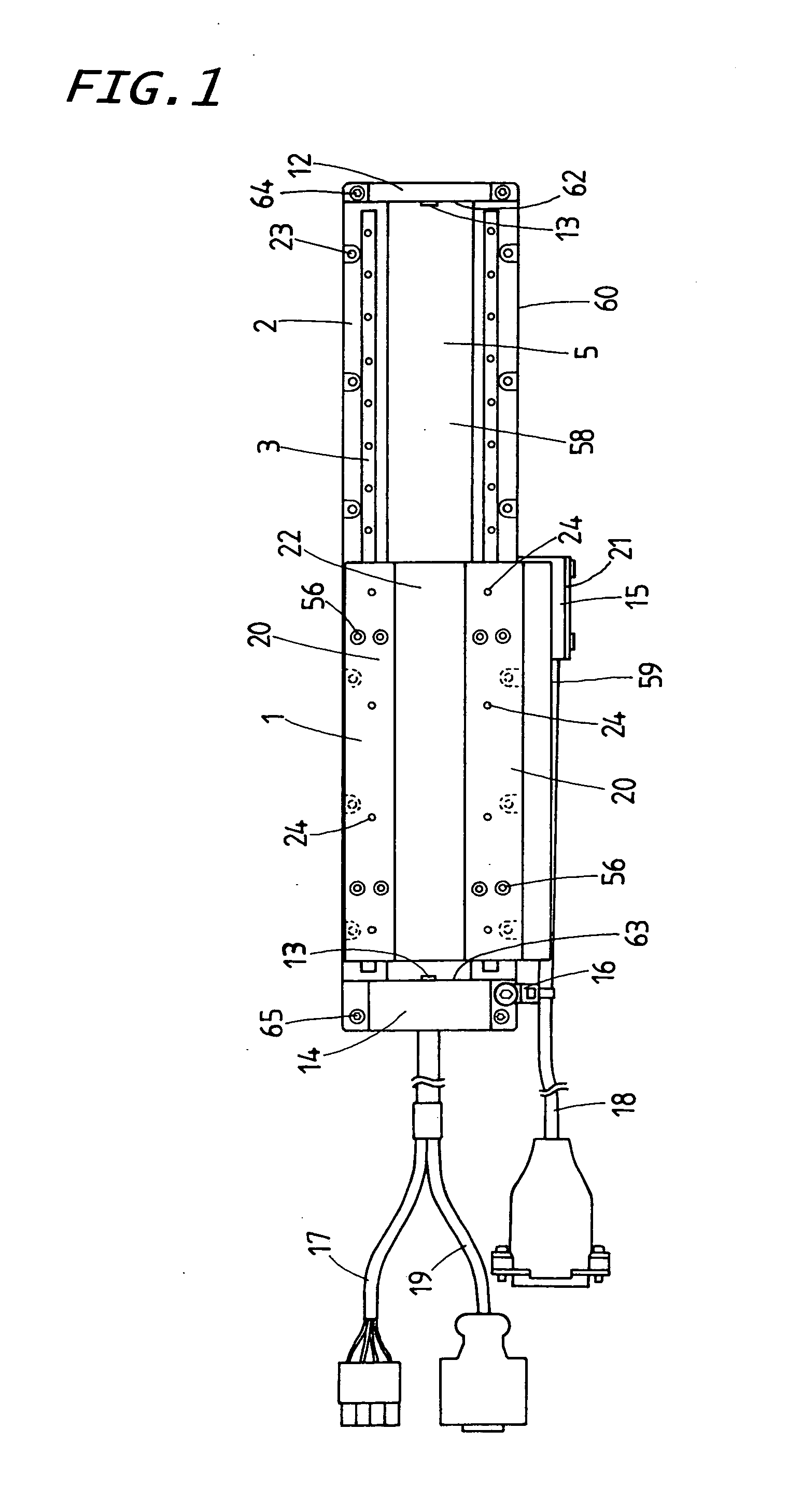 Sliding device with onboard moving-magnet linear motor