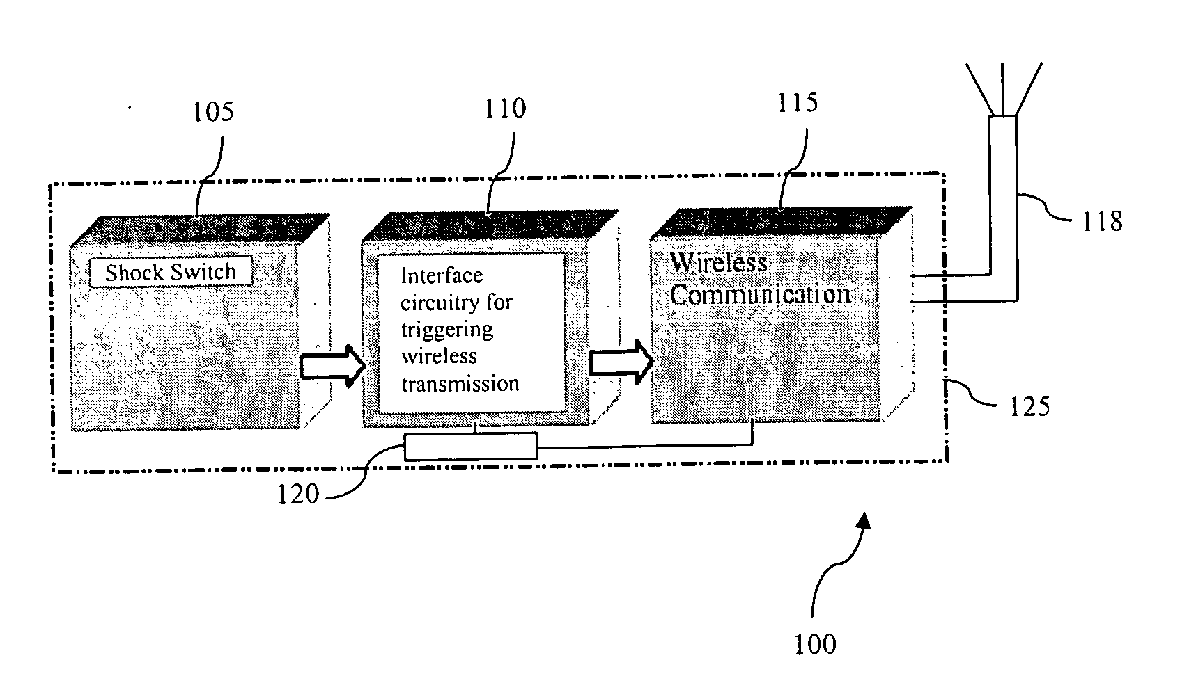 Remote shock sensing and notification system