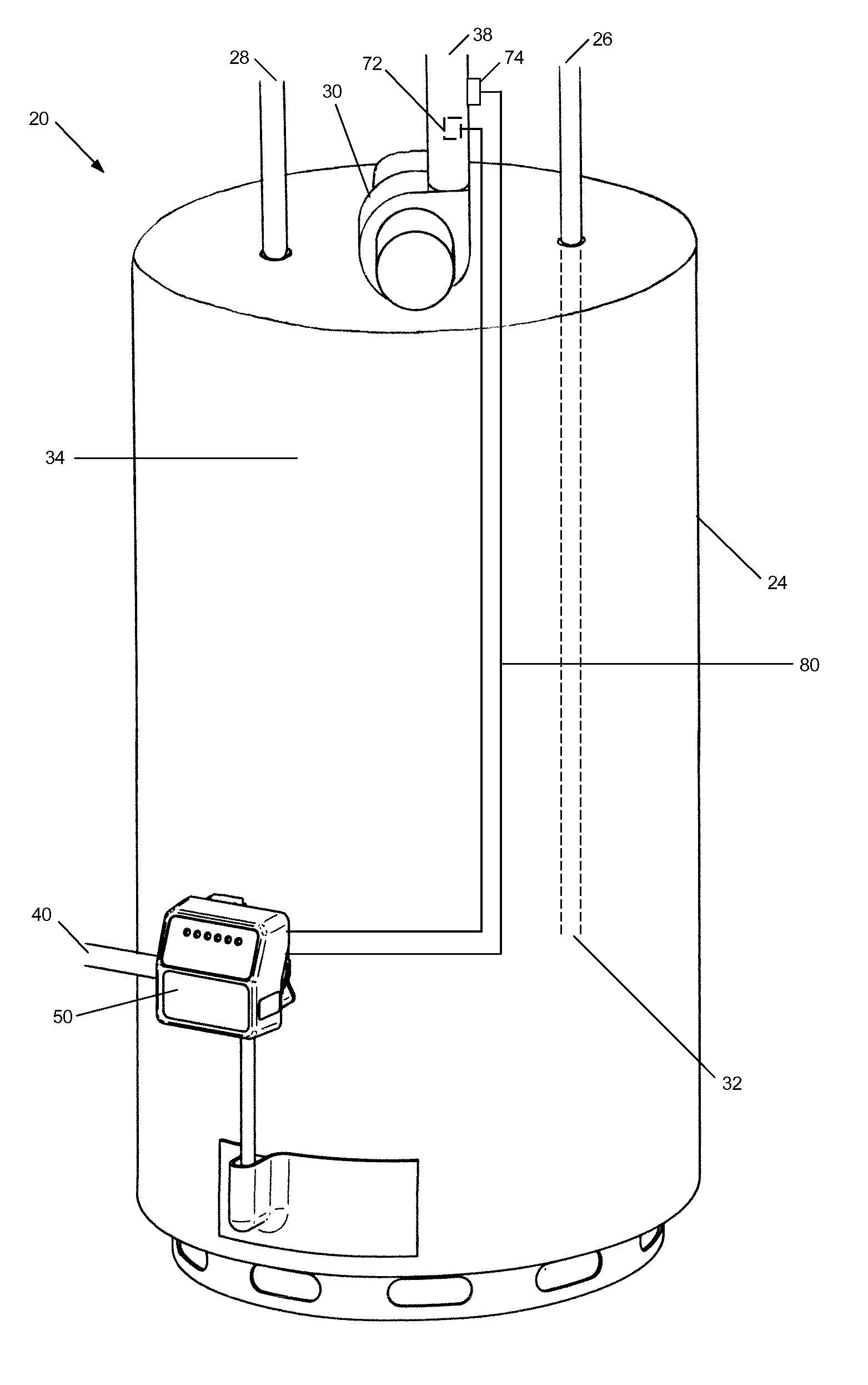 Systems and methods for controlling a water heater