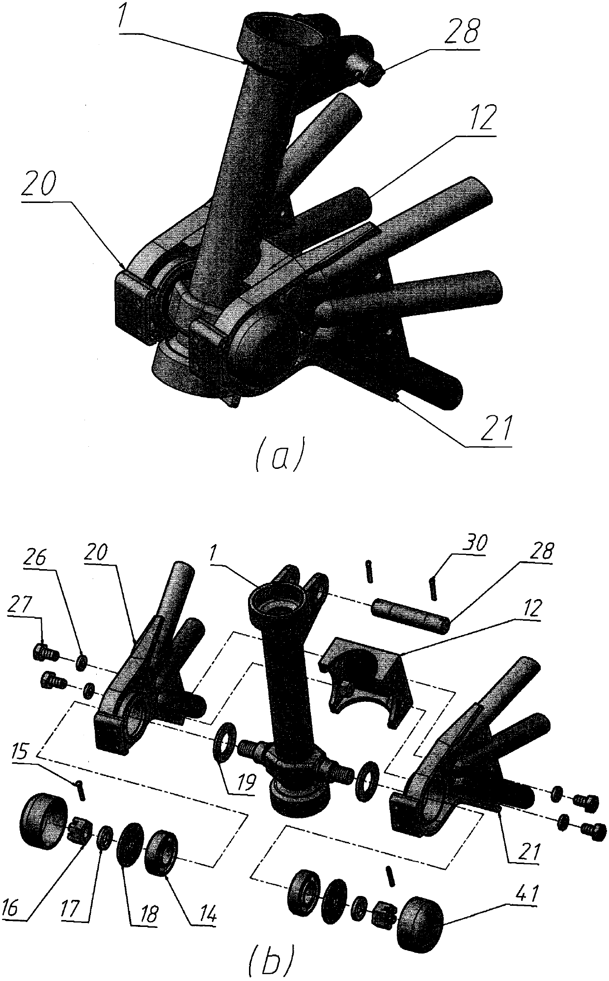 Deformed motorcycle frame