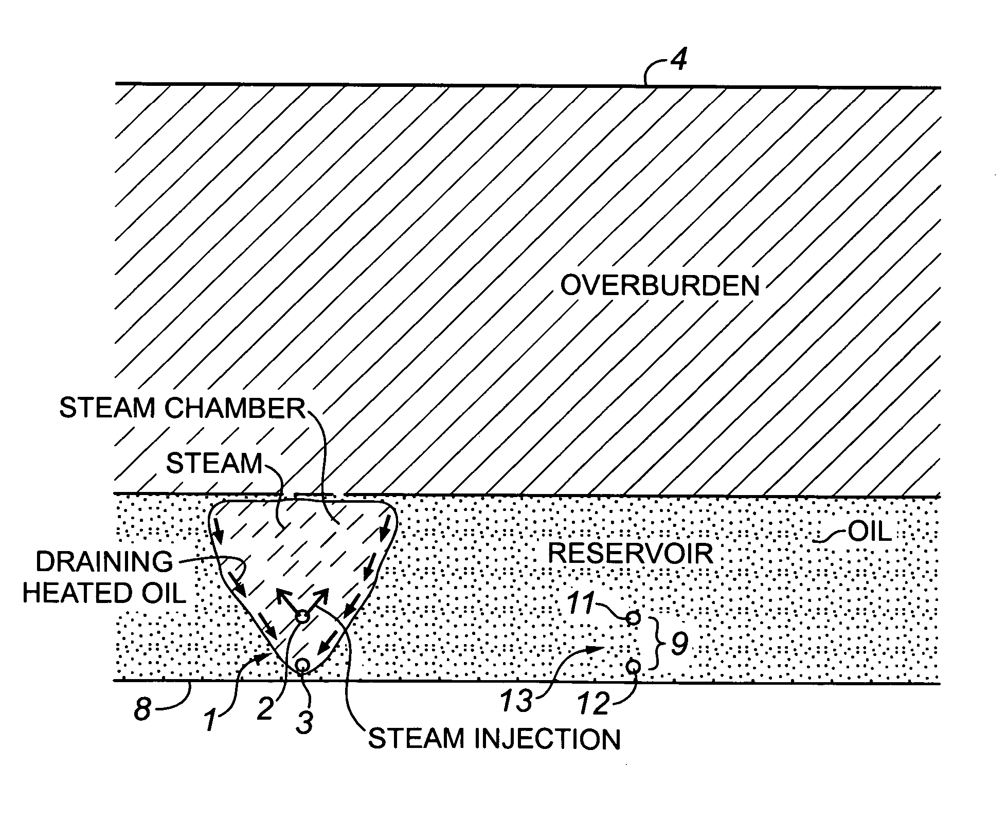 Process for sequentially applying SAGD to adjacent sections of a petroleum reservoir