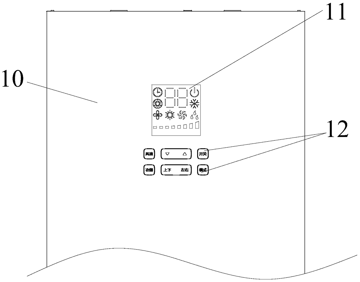 Panel display components and air conditioners