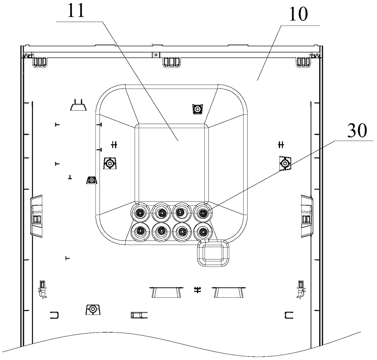 Panel display components and air conditioners