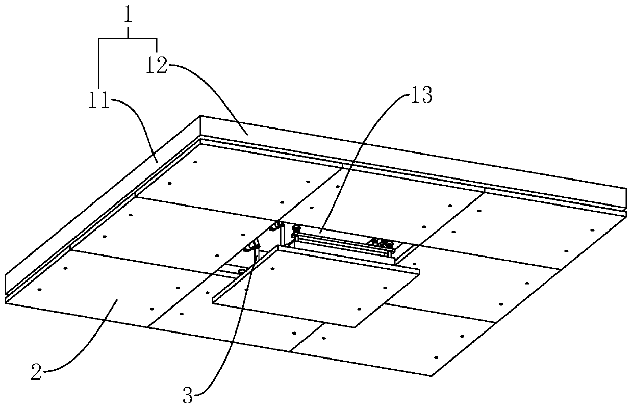 Decorative ceiling with fire-resistant function