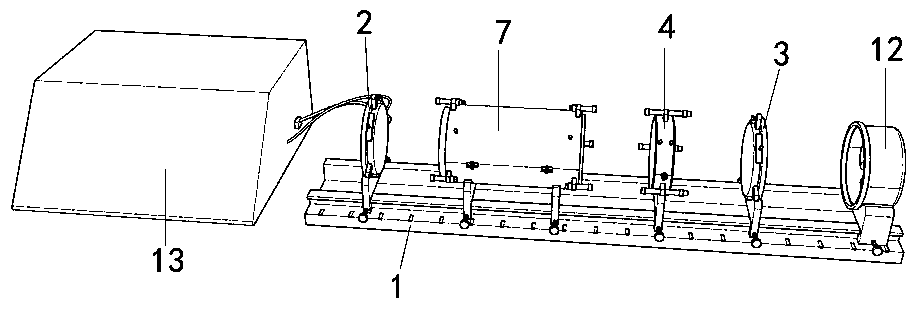 Solar energy measuring material heat conductivity coefficient experimental device and measuring method thereof