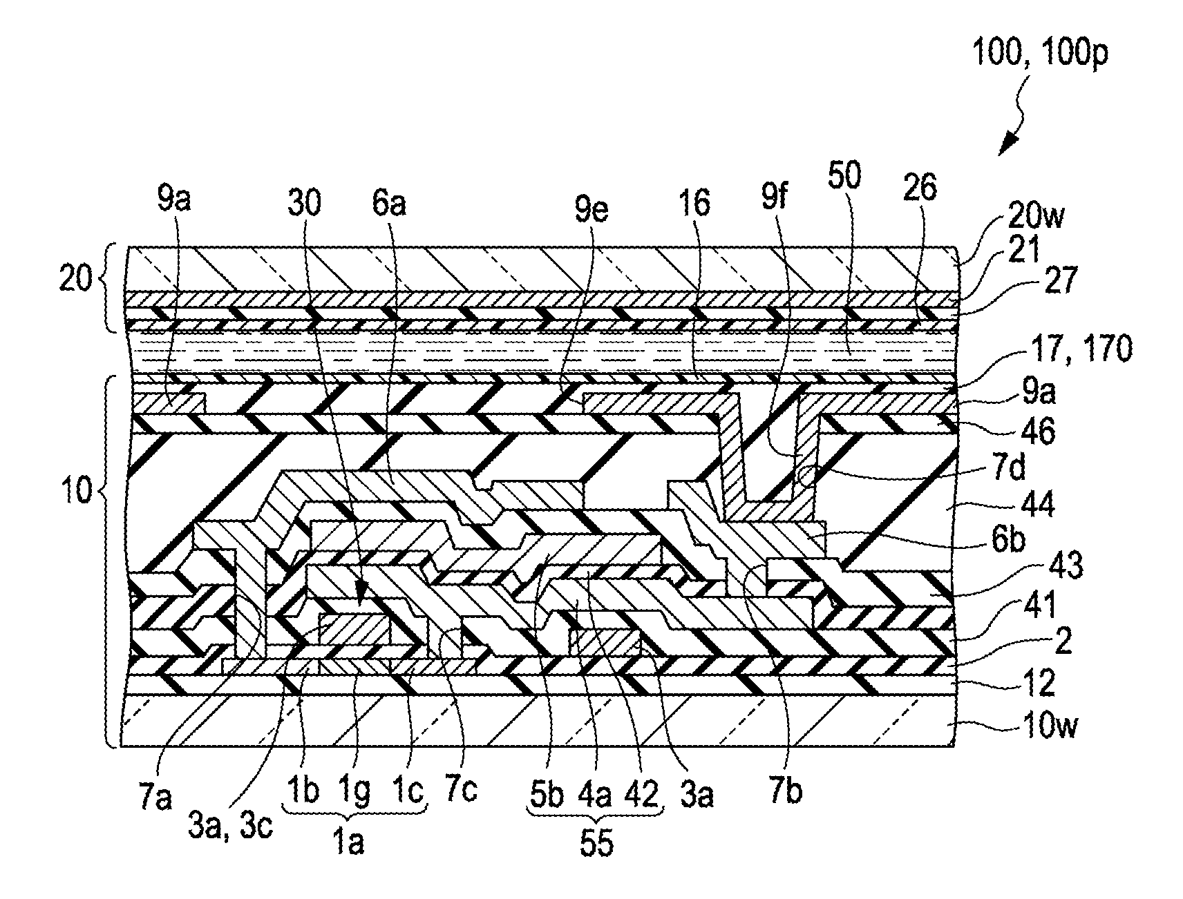 Electro-optic device and projection-type display apparatus
