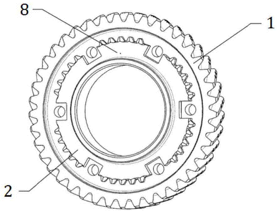Optimization welding method and structure for gear and conjunction gear