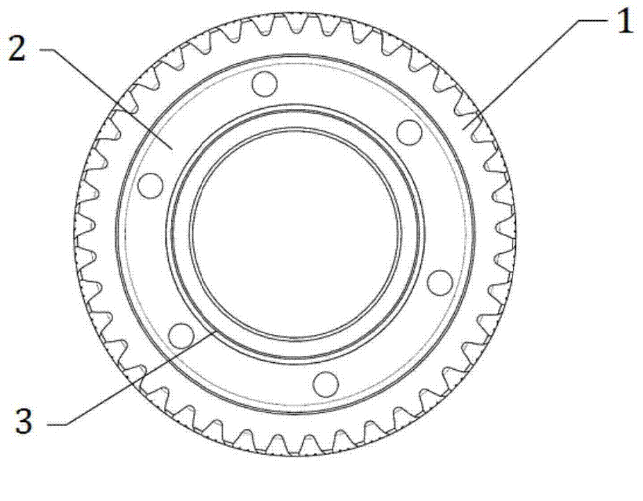 Optimization welding method and structure for gear and conjunction gear