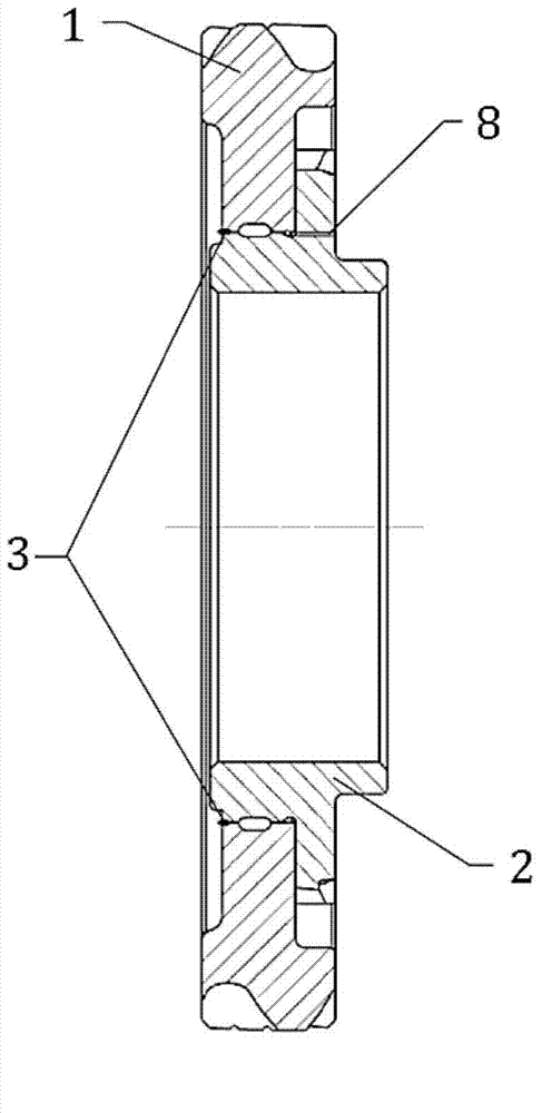 Optimization welding method and structure for gear and conjunction gear