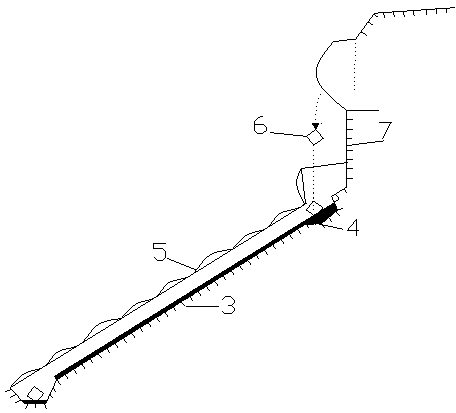 Rockfall energy dissipation guide structure