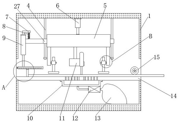Automobile interior lamp panel cutting device and using method thereof