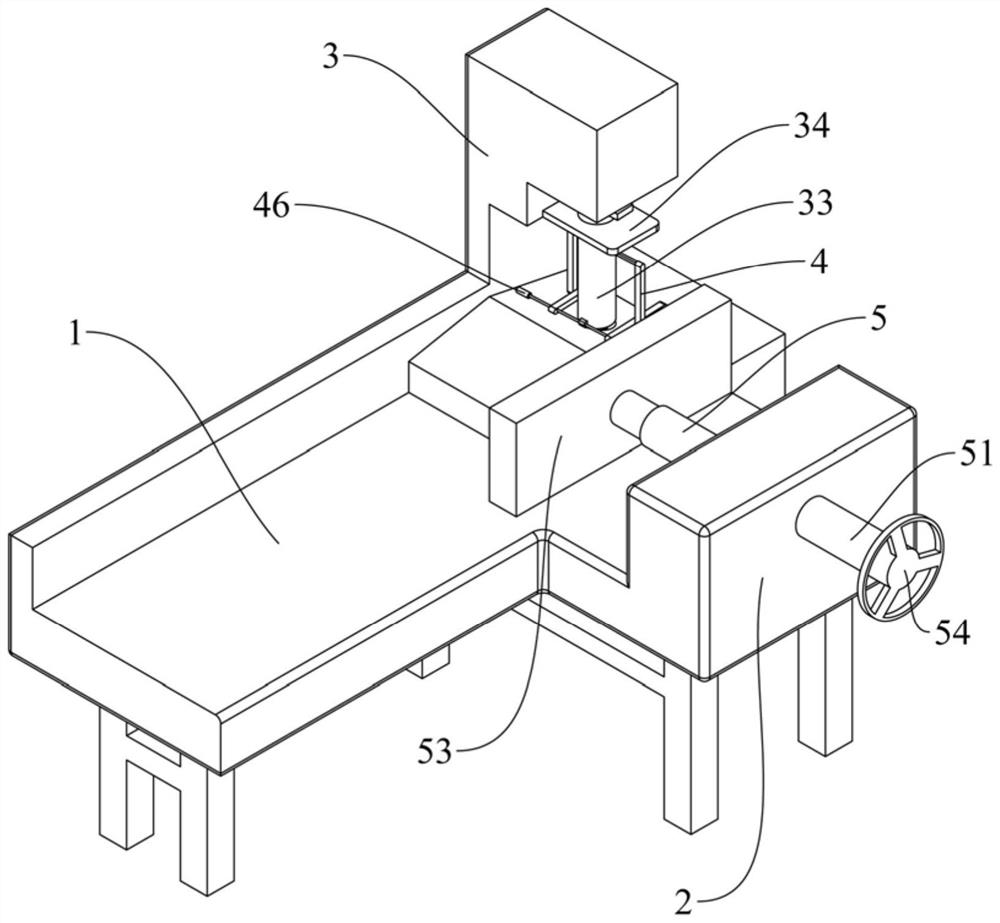 Positioning and punching device for furniture plate production and machining and machining method
