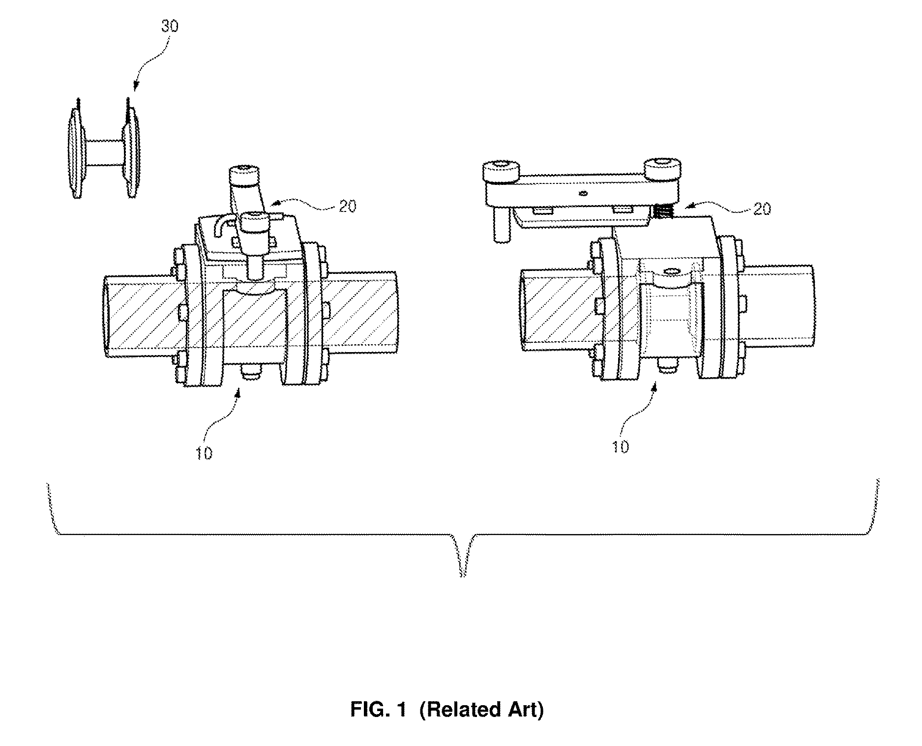 Line blind valve