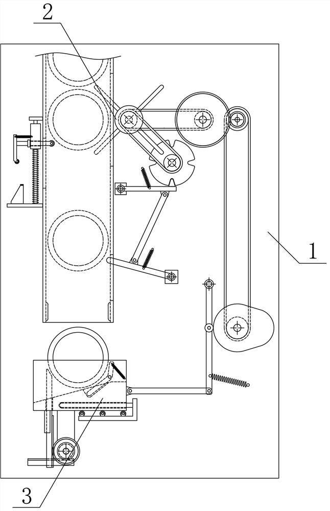 A continuous feeding device for metal circular tubes