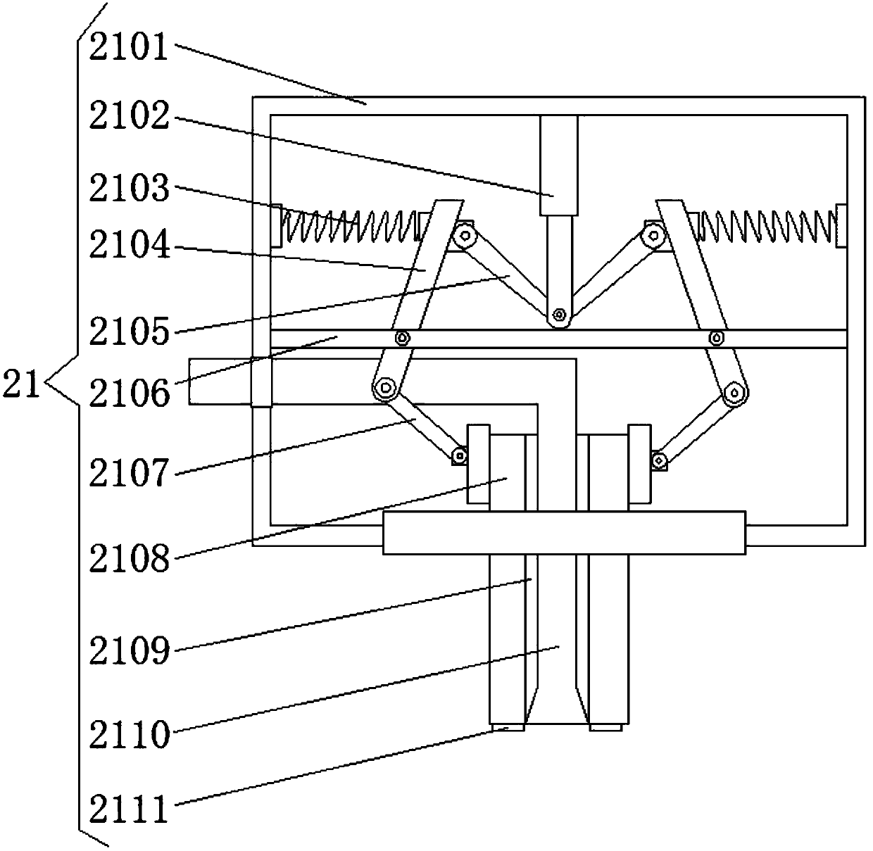 Connecting device for nylon ribbons