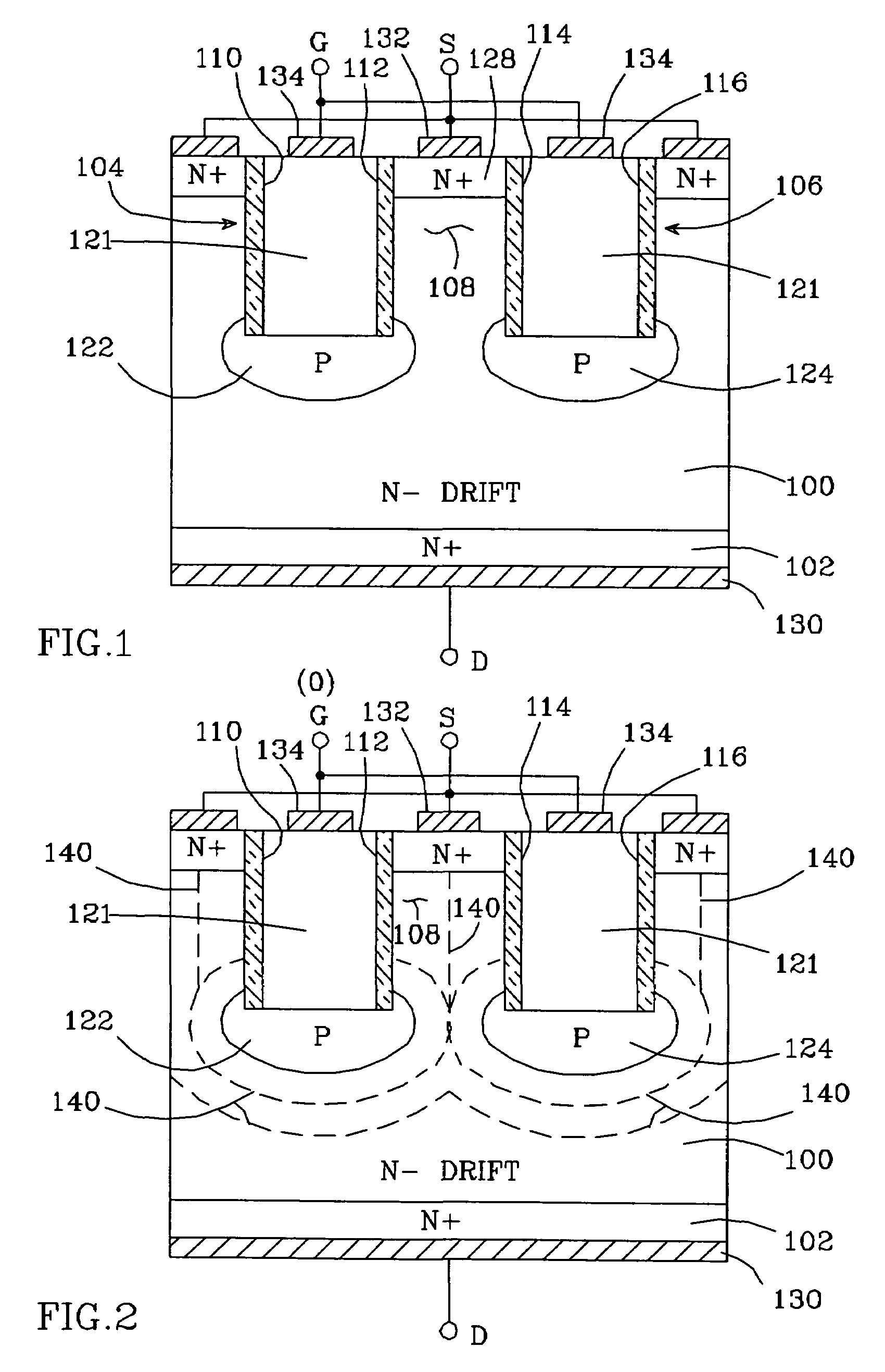 High voltage FET switch with conductivity modulation