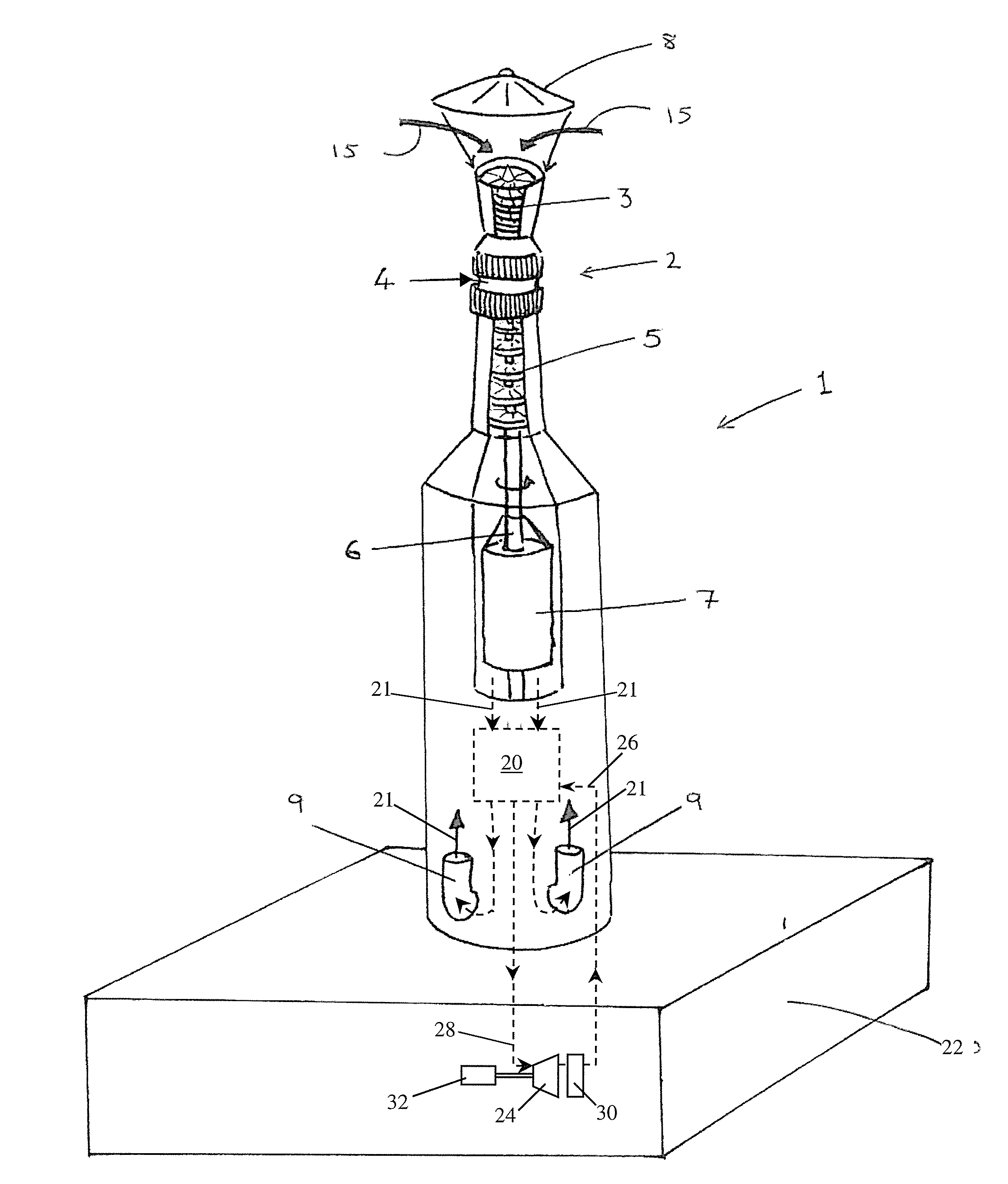 Solar Tower With Integrated Gas Turbine