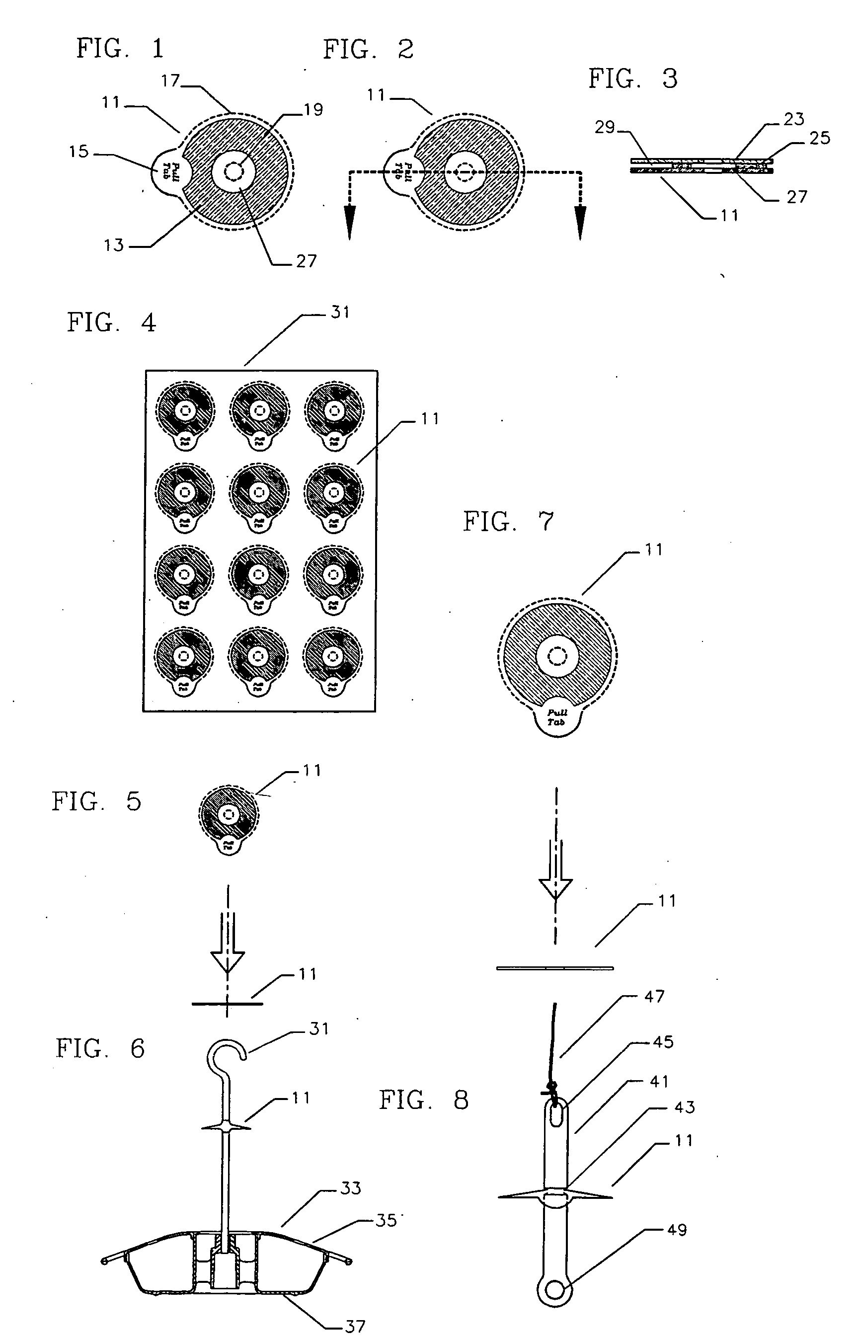 Insect barrier with disposable adhesive media