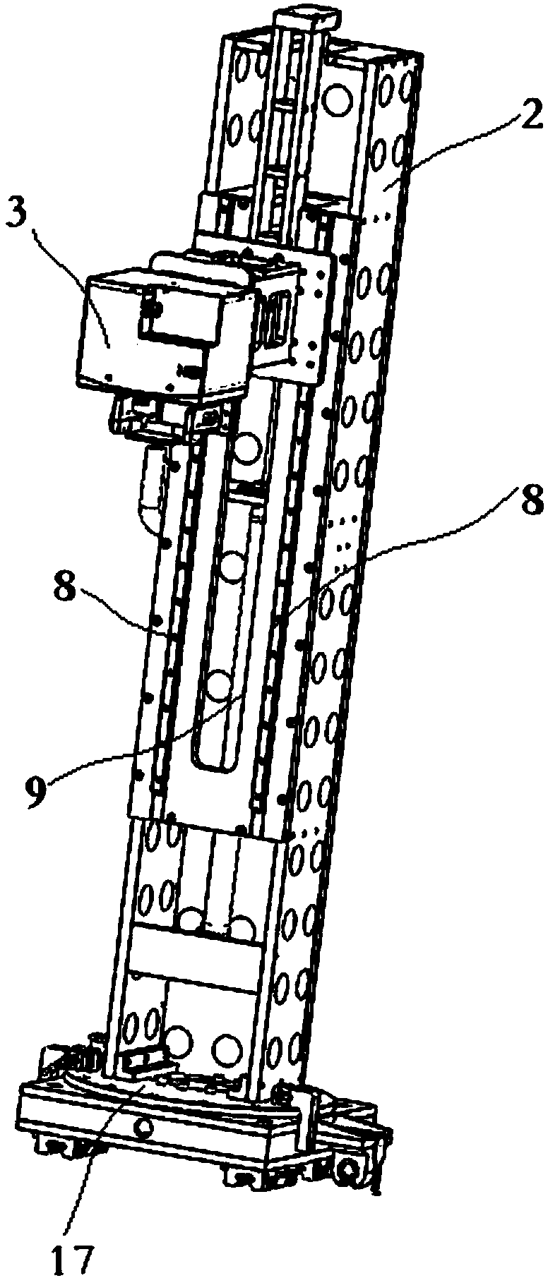 Marking device with lifting function