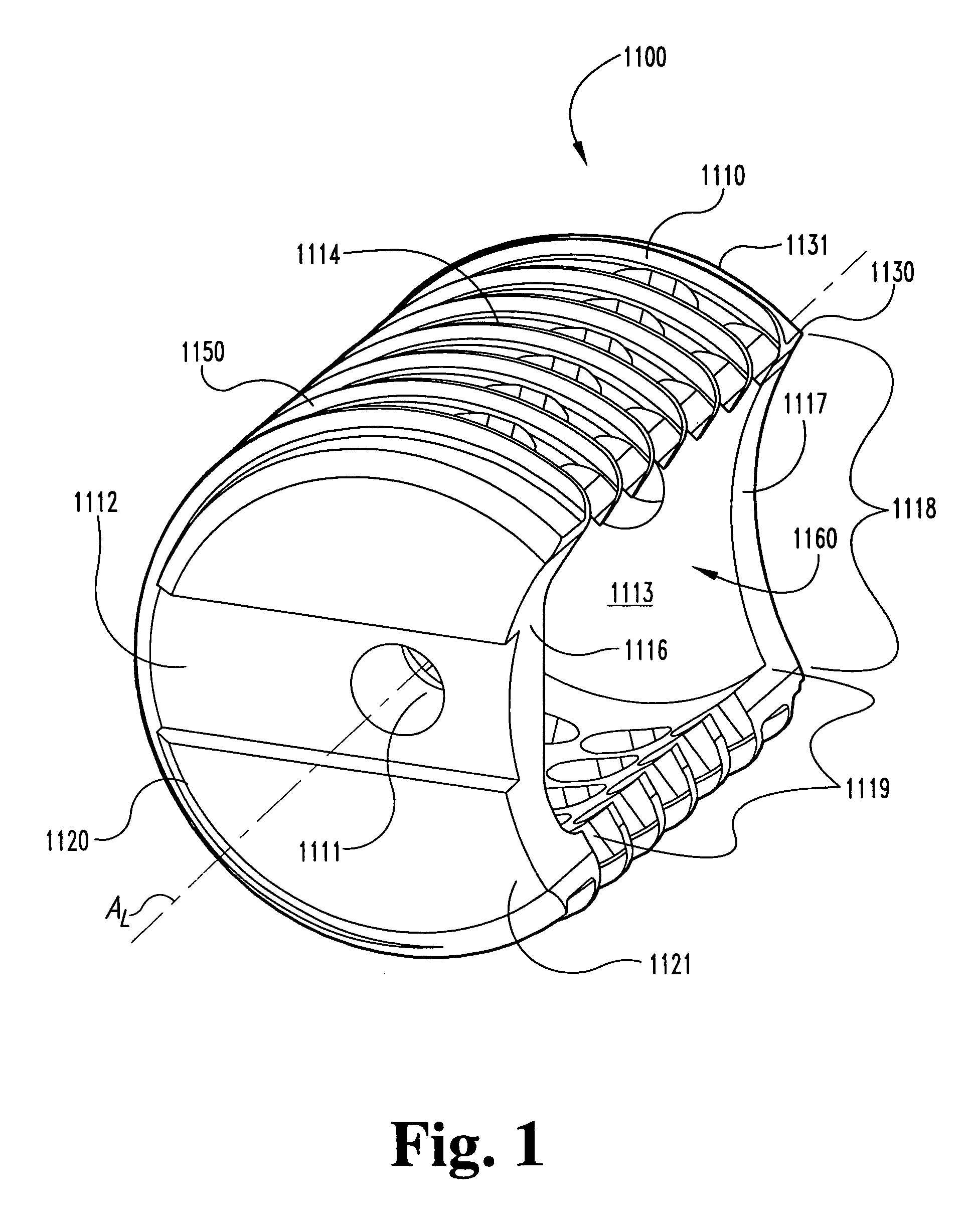 Intervertebral spacers with side wall accessible interior cavity