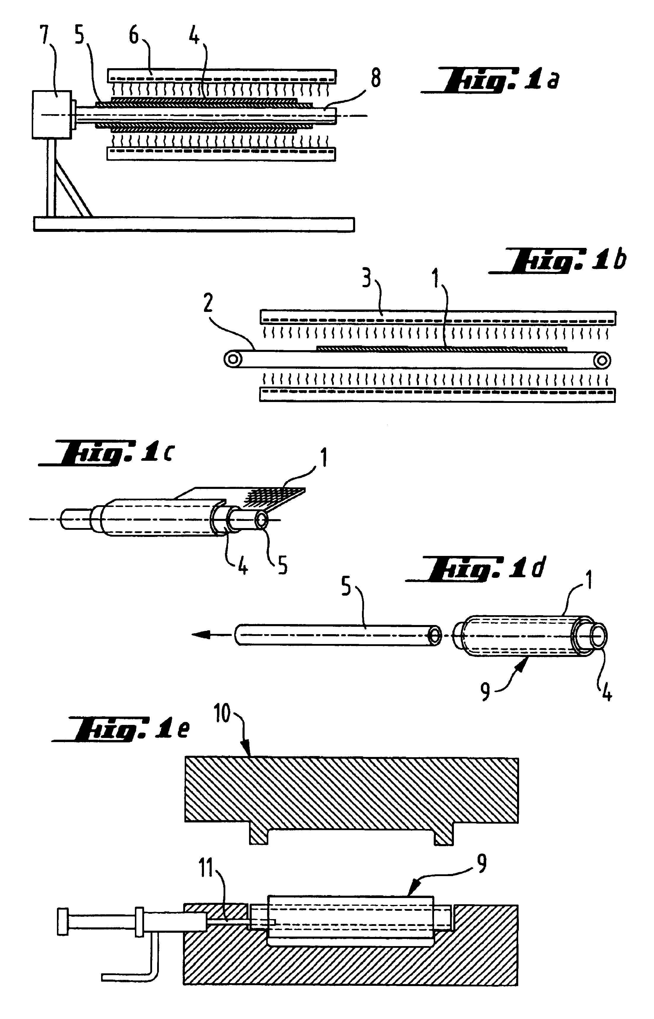 Hollow composite products and method for making same