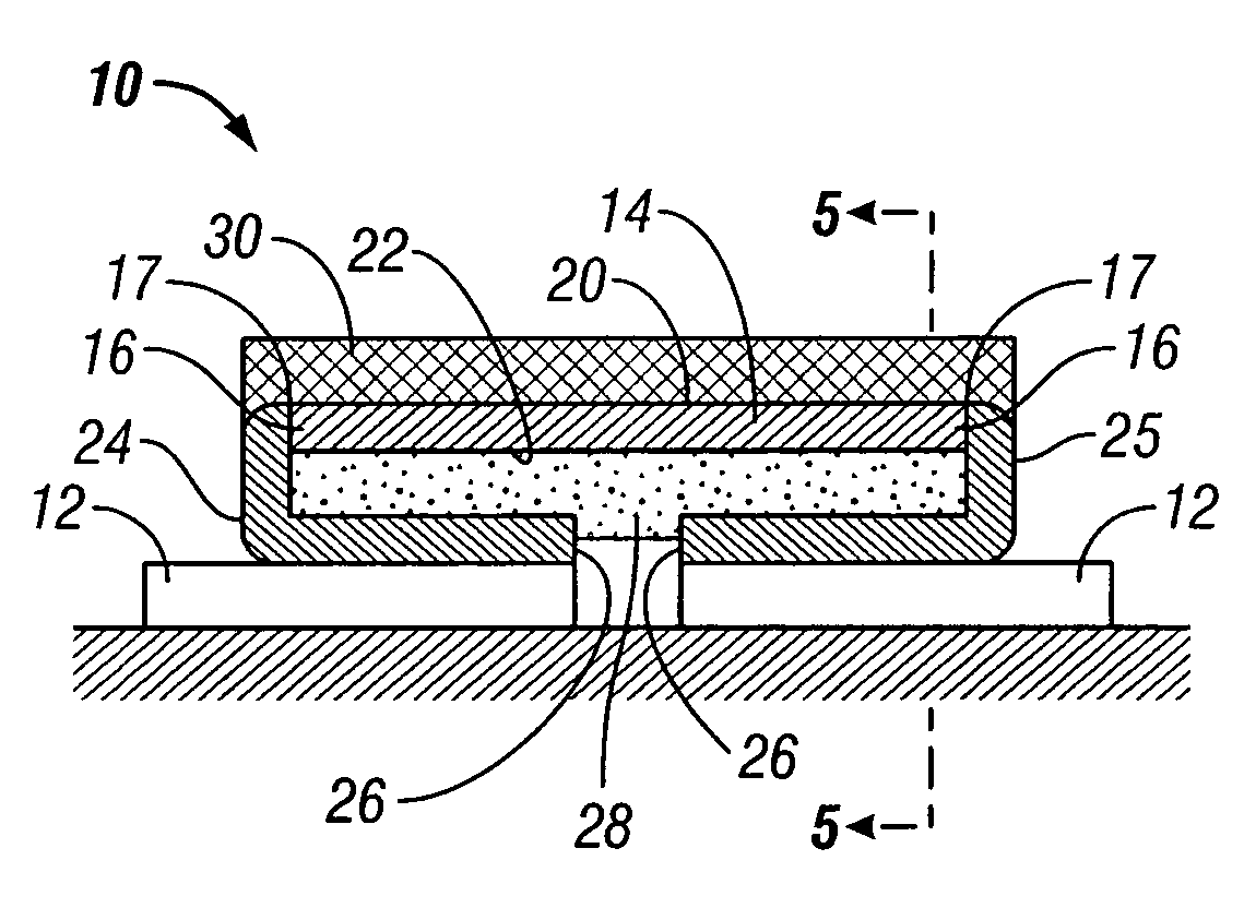 Surface mount electrical resistor with thermally conductive, electrically insulative filler and method for using same