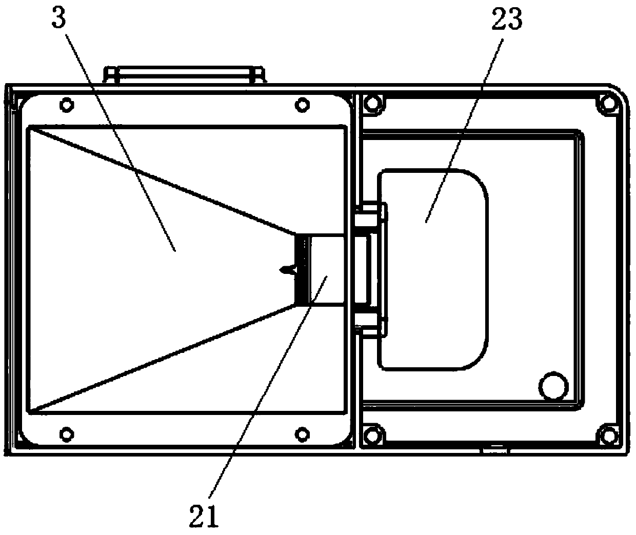 Embedded moisture-proof aquarium feeder