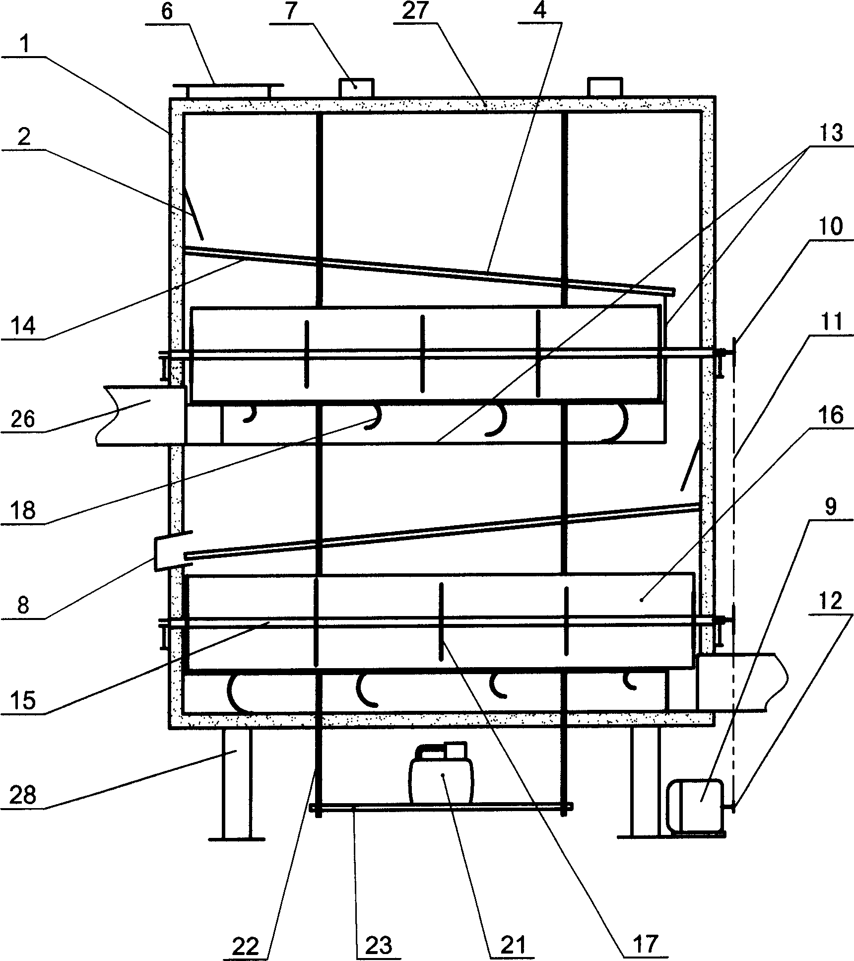 Pulsate fluidizing drying machine