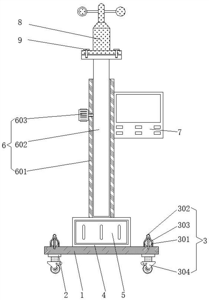 Mining electronic wind meter and wind speed sensor detection device