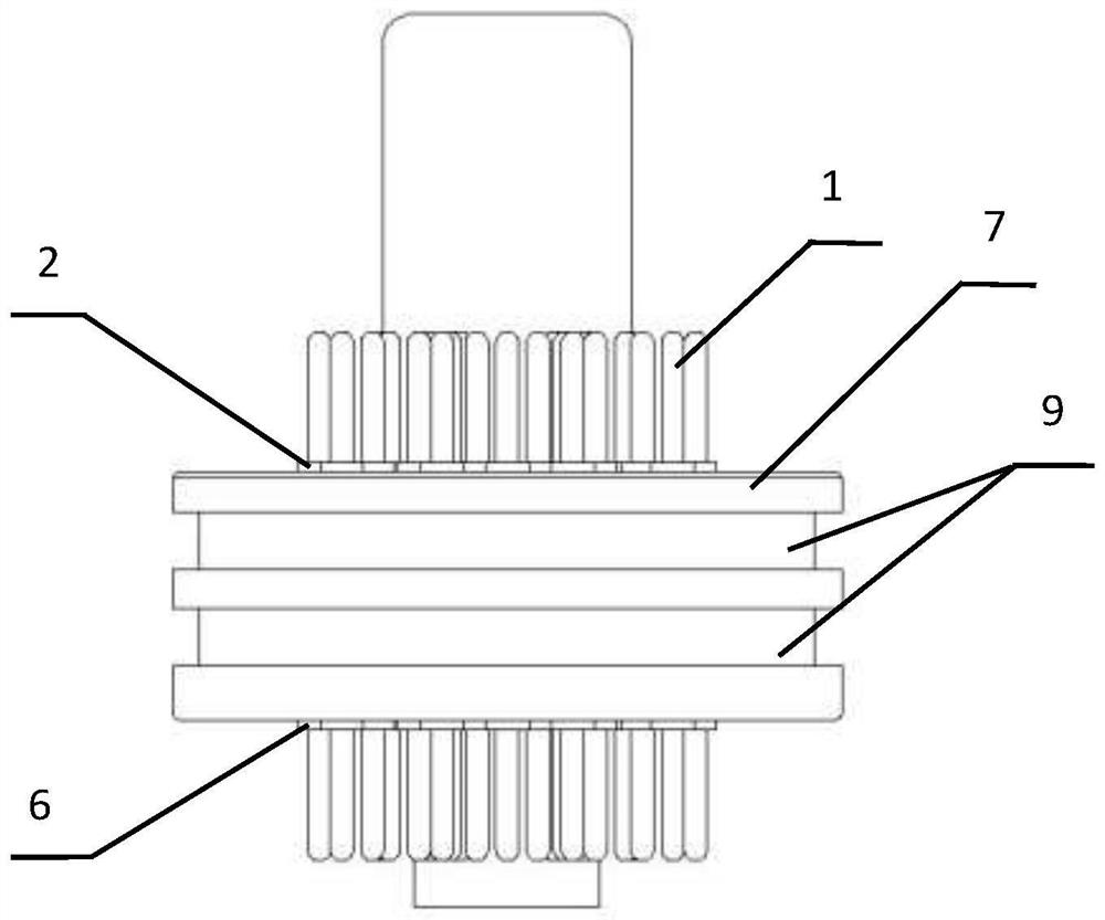 Non-magnetic multi-pin temperature-resistant pressure-bearing electric connector