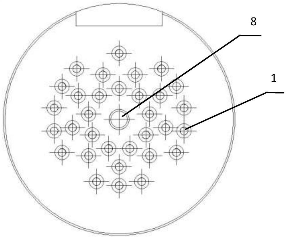 Non-magnetic multi-pin temperature-resistant pressure-bearing electric connector