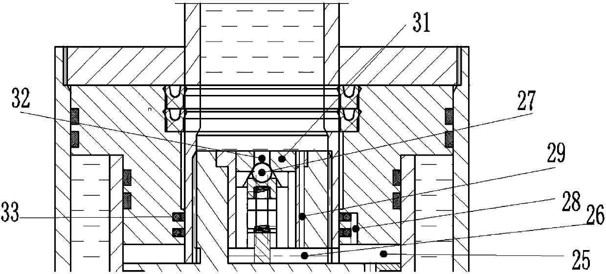Air-pressure spring piston assembly sealing structure
