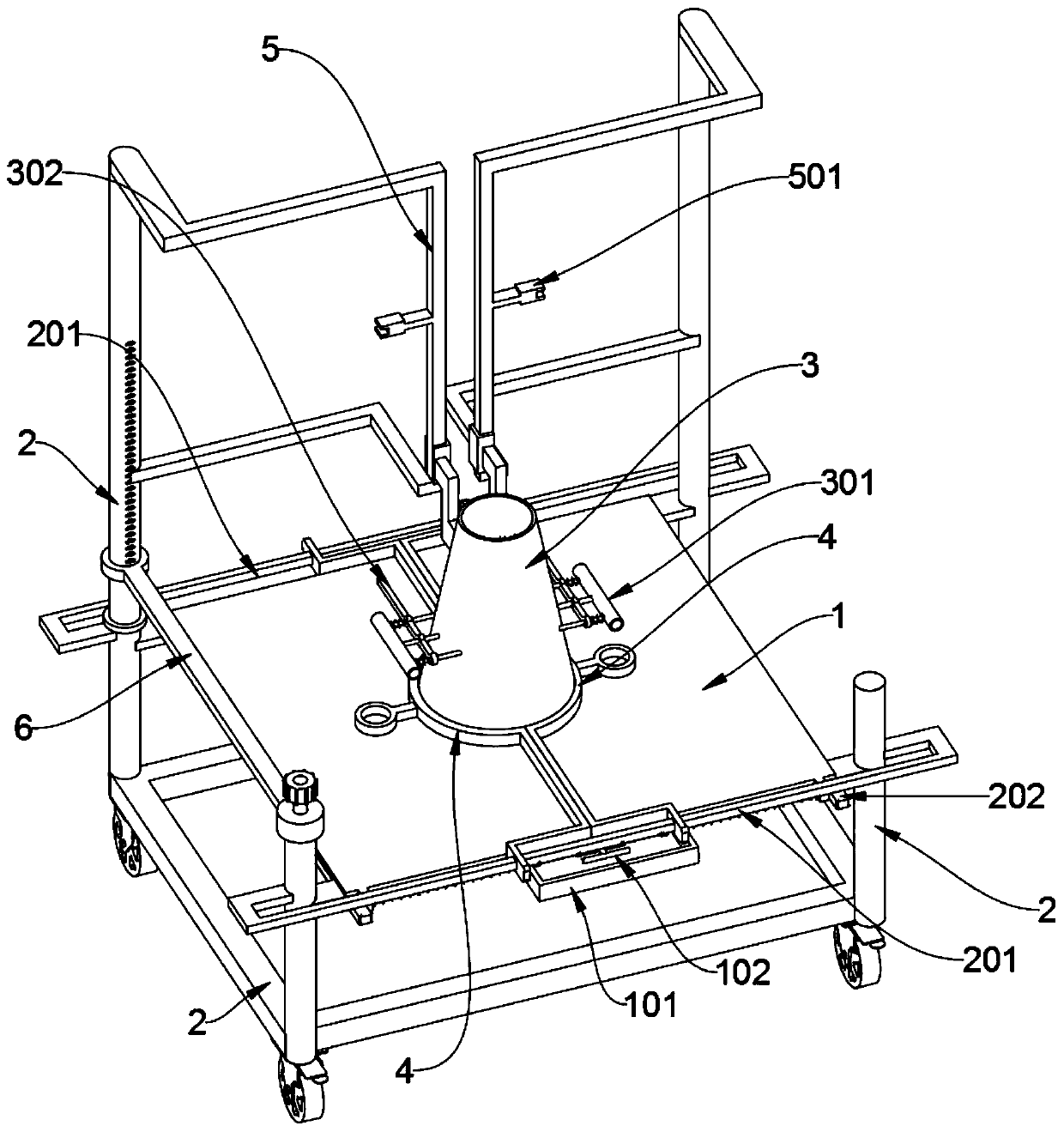 Building construction quality real-time detection device