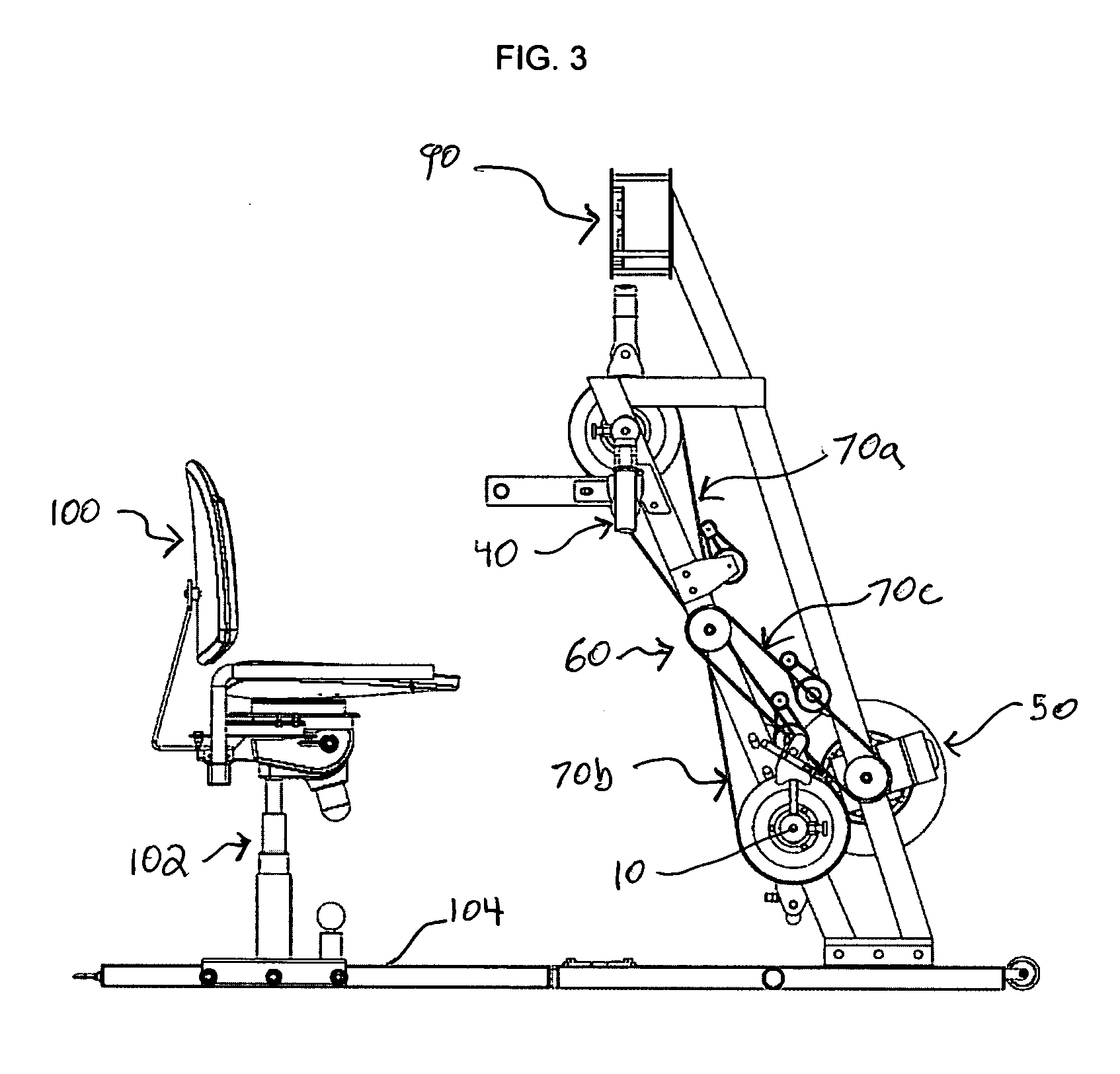 Independent and separately actuated combination fitness machine