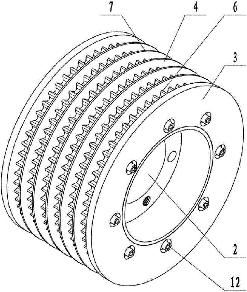 a v-shaped pulley