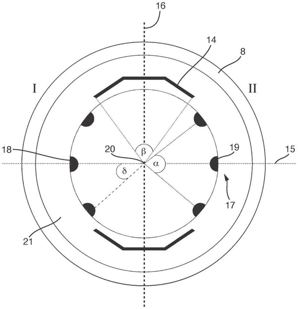 Magnetic-inductive flow meter and measuring point