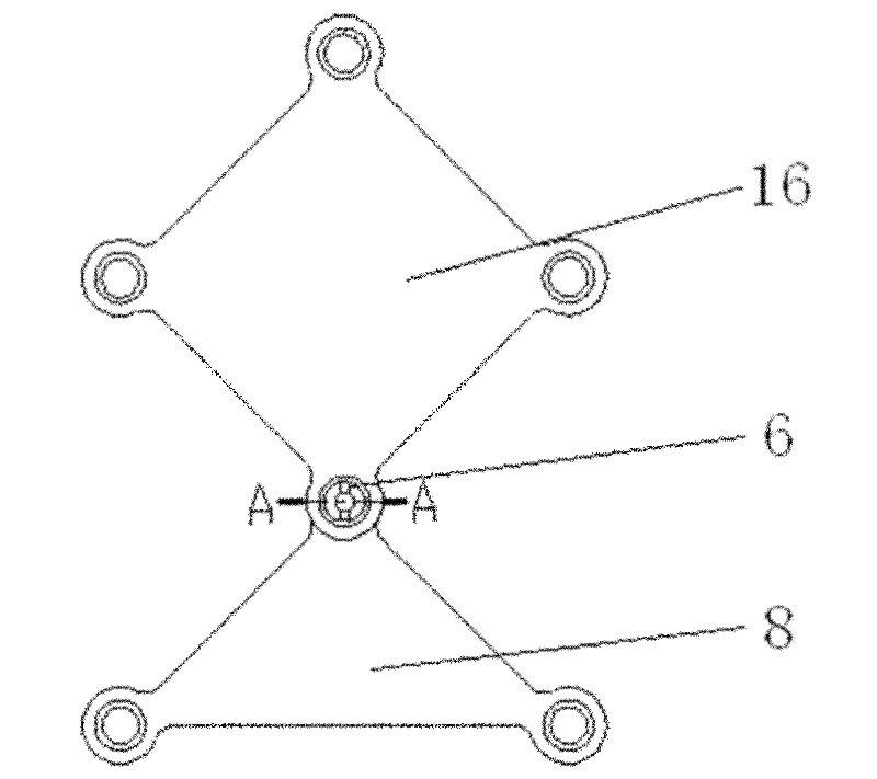 Octagonal folding mechanism