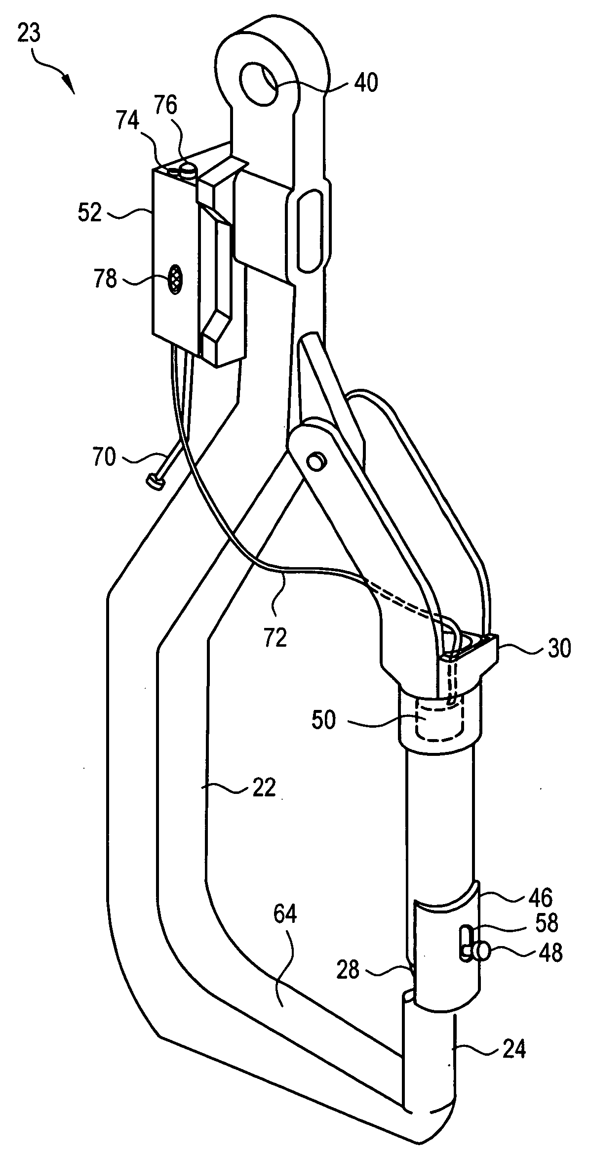 Crane hook with remotely operated safety latch release