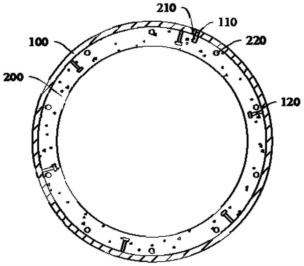 Non-prestressed galvanized steel pipe-ultra-high performance concrete composite electric pole and preparation method thereof