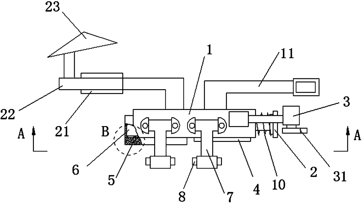 Gas leakage detection device for natural gas pipeline