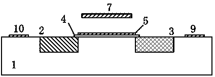 Micromechanical silicon-based clamped beam-based frequency detector and detection method