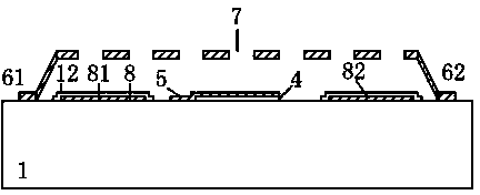 Micromechanical silicon-based clamped beam-based frequency detector and detection method