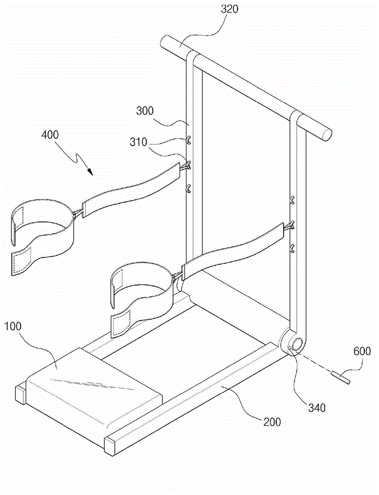 Exercise apparatus enabling a hip-up exercise to be performed
