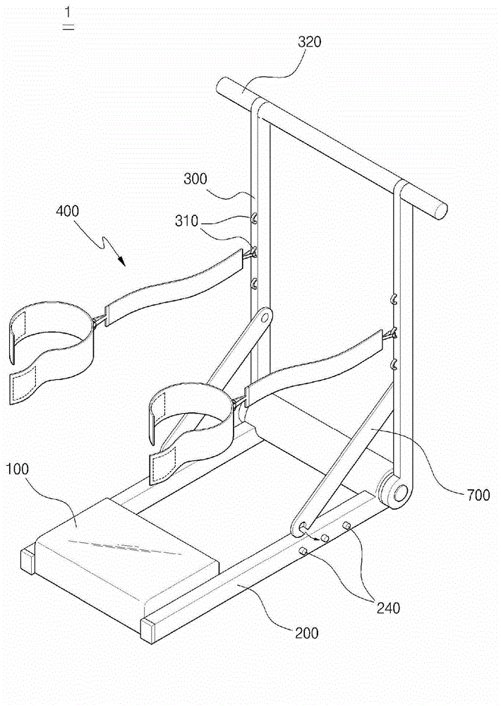 Exercise apparatus enabling a hip-up exercise to be performed