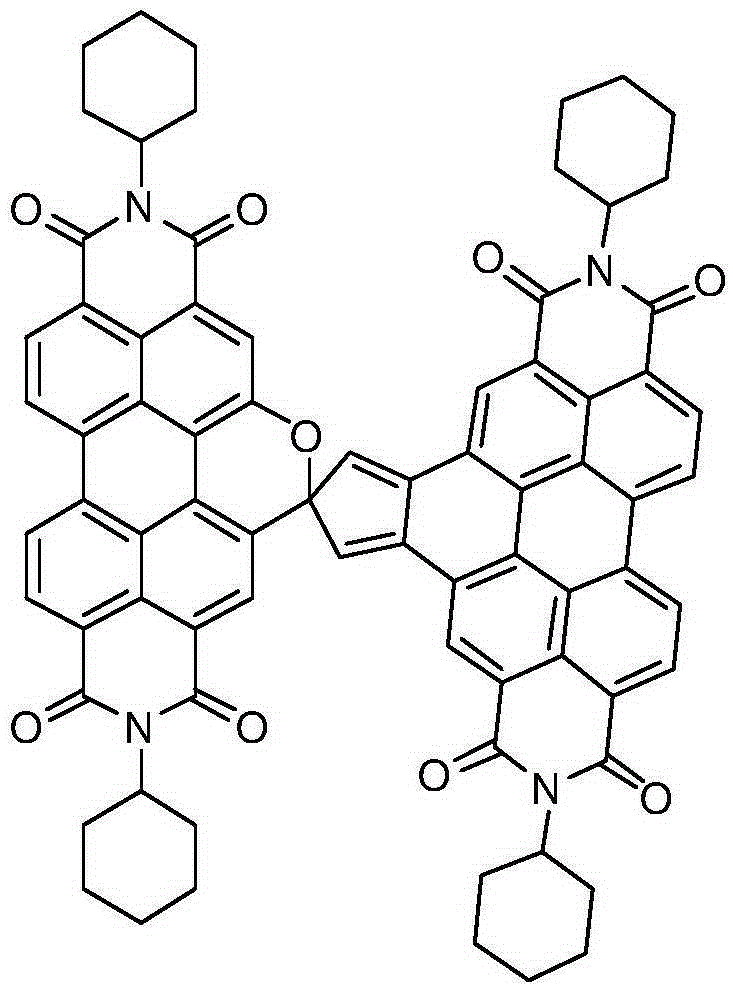 A cyclopentadiene bridged bisperylene diimide compound and its preparation method