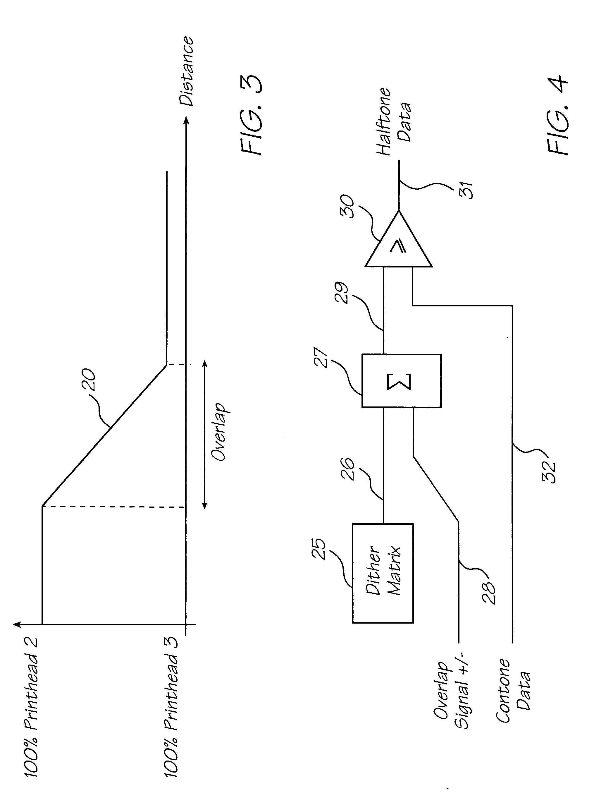 Method of generating halftone print data that accommodates overlapping printhead chips