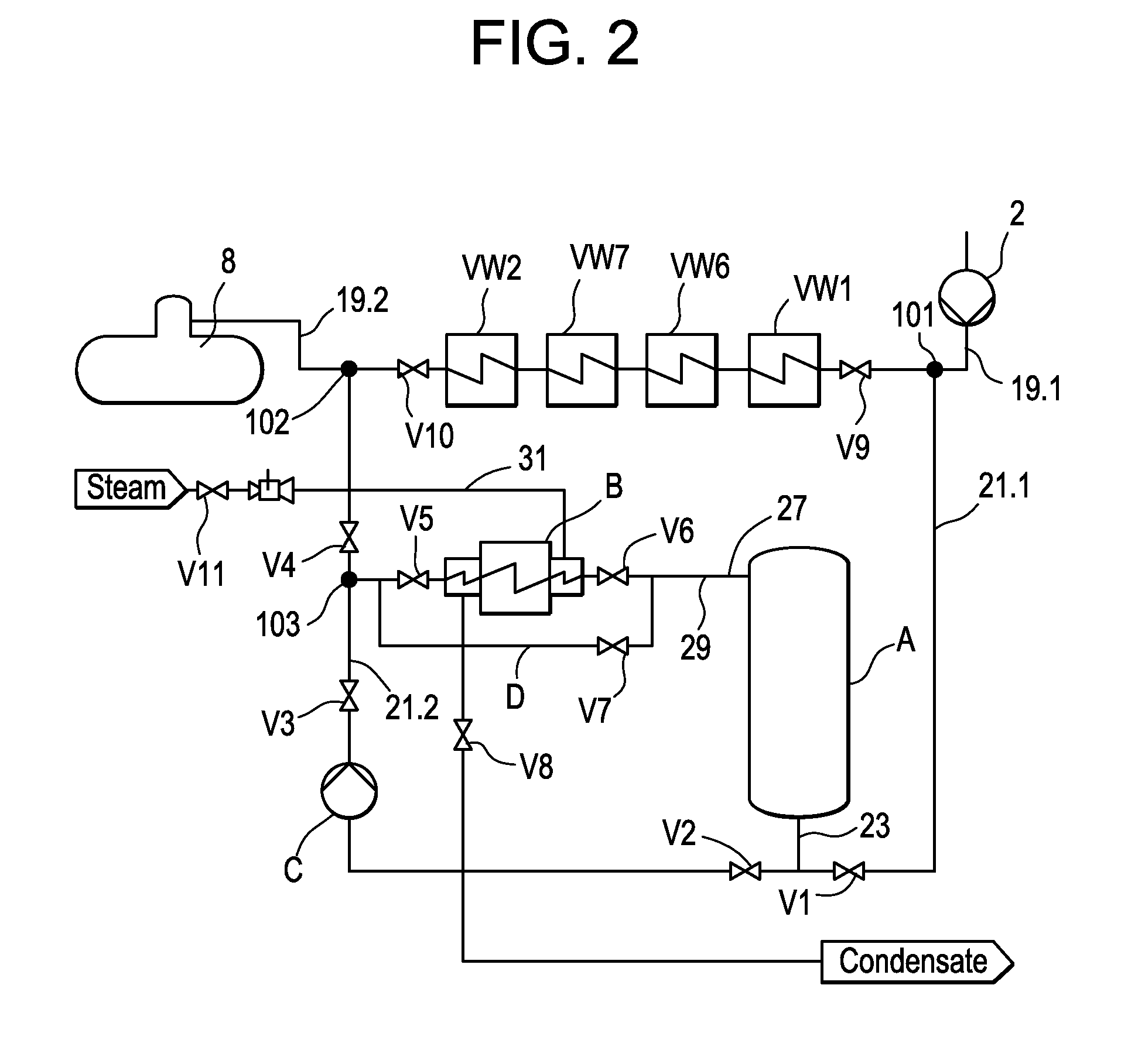 Steam power plant with heat reservoir and method for operating a steam power plant